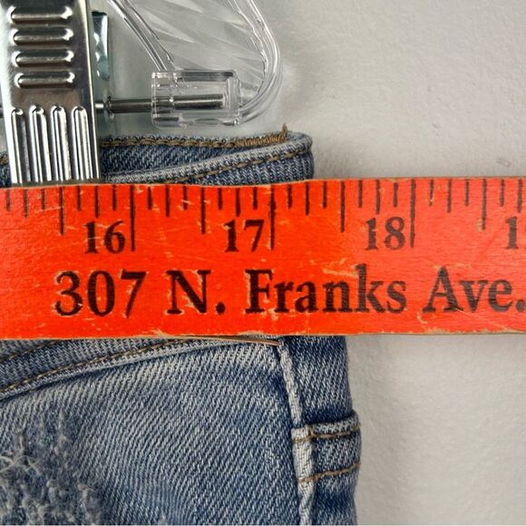 KanCan™ Flare High Rise Front Seam Jeans Retro Raw Hem Sz 32 or Junior 17 - Picture 5 of 14